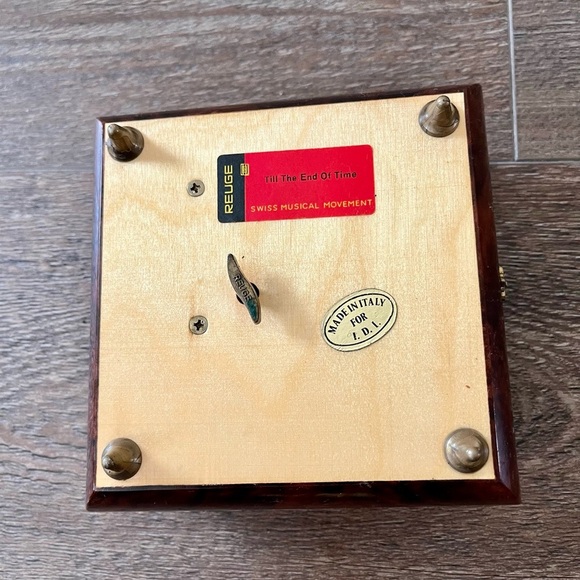 Vintage Tenge Swiss Musical Box Made In Italy With A Swess Movement - Picture 7 of 12